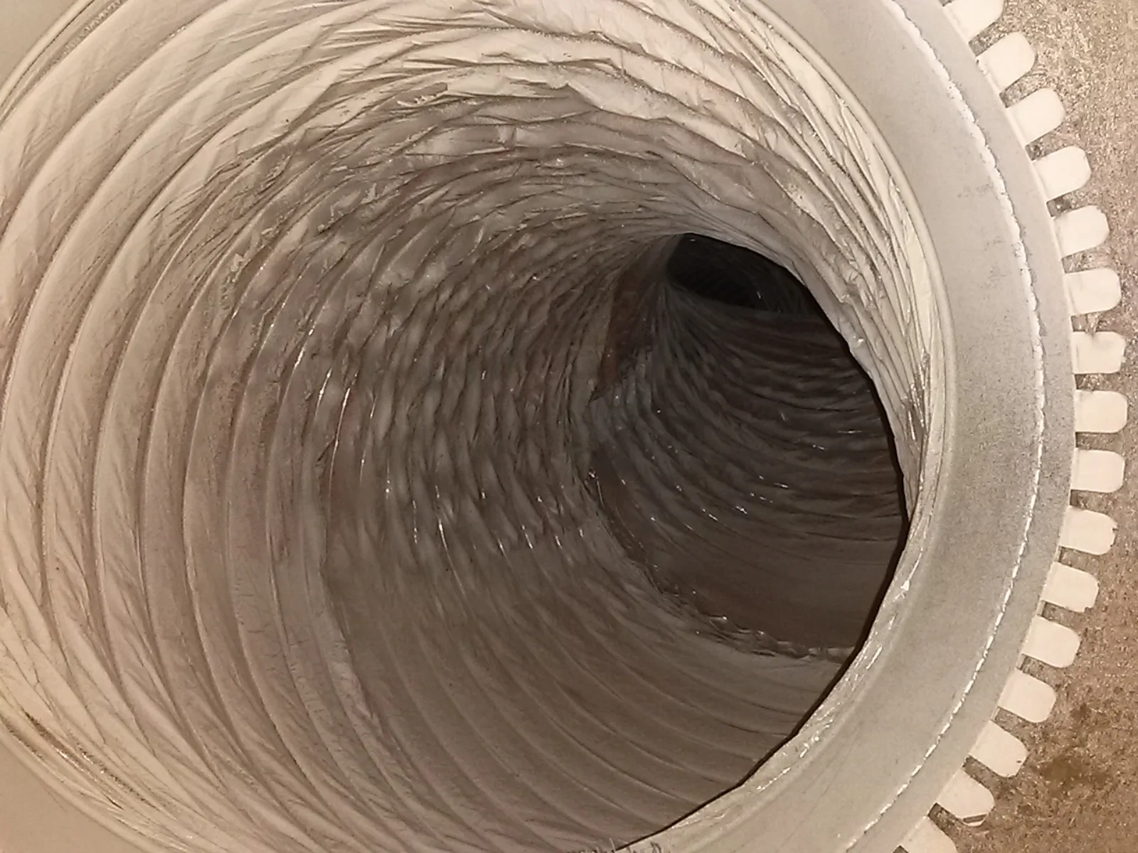 Documented duct interior from a Cool Breeze job