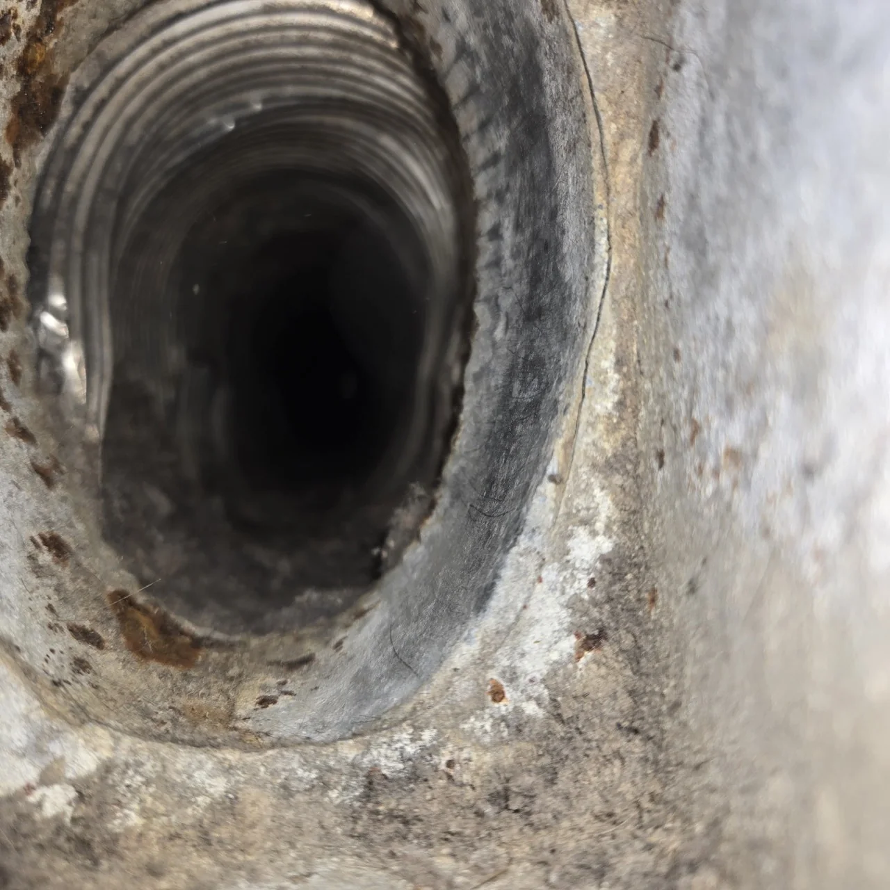 The same ductwork after cleaning