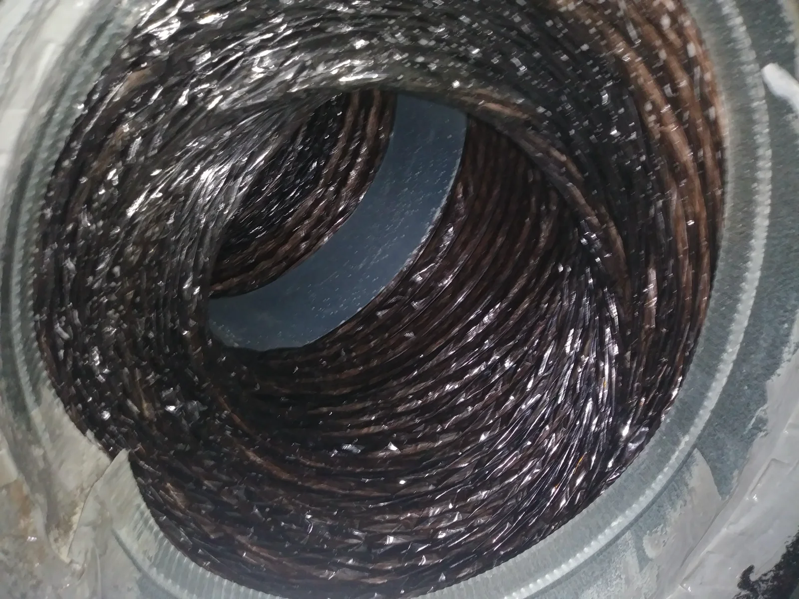 Clean duct interior from a documented Cool Breeze job
